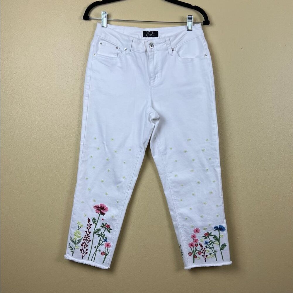 Early Jeans Embroidered Floral